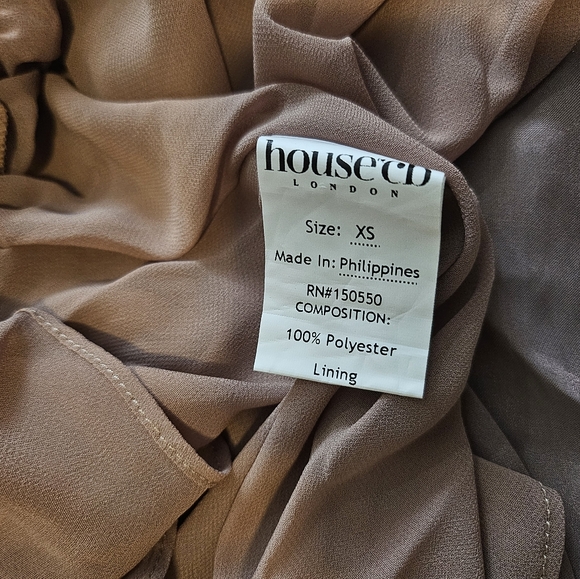 House of CB 'Chaya' Hazelnut Off Shoulder Dress - Picture 5 of 5